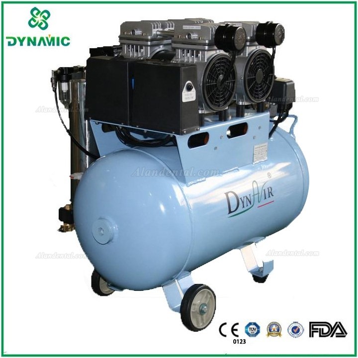 DYNAIR® DA5002D 50L Dental Air Compressor Noiseless Oilless 230L/min